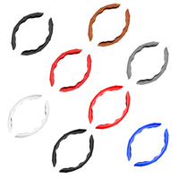 For Seres 5 7 8 9 Aito M5 M7 M8 M9 Carbon Fiber Pattern Car Steering Wheel Booster Cover Suede Leather Non-Slip Tool Accessories