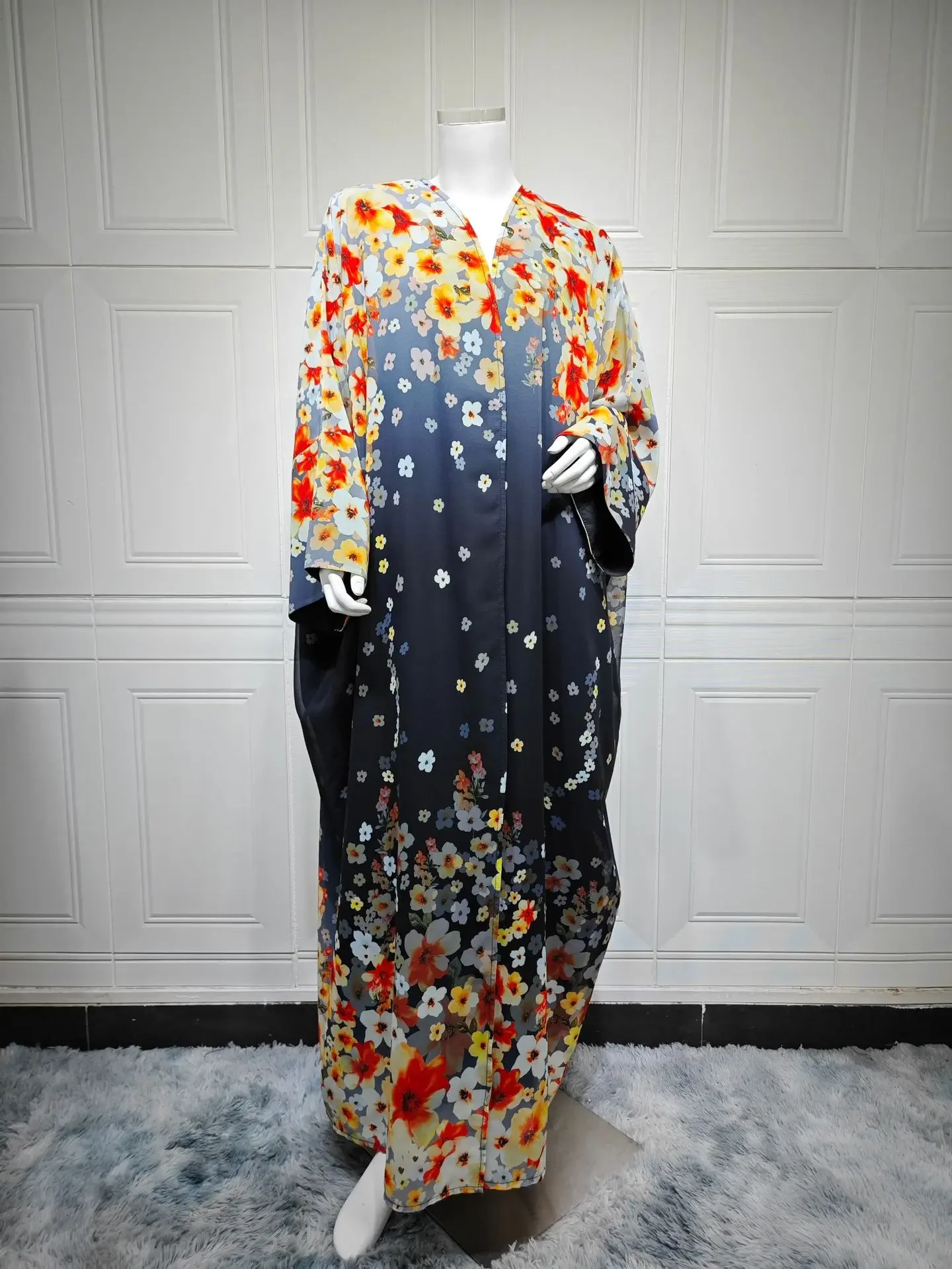 Muslim Women Abaya Cardigan Print Dress Ramadan Eid Party Abayas Dresses Arab Long Robe Morocco Dubai Kaftan Vestidos Jalabiya