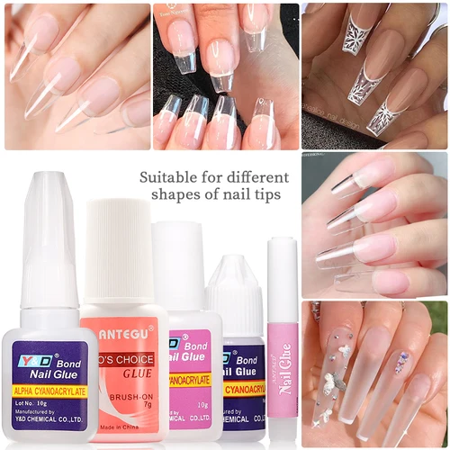 Imagen 2 del producto Pegamento acrílico para puntas de uñas, decoración profesional de uñas, Gel súper adhesivo para puntas de uñas postizas para manicura de extensión
