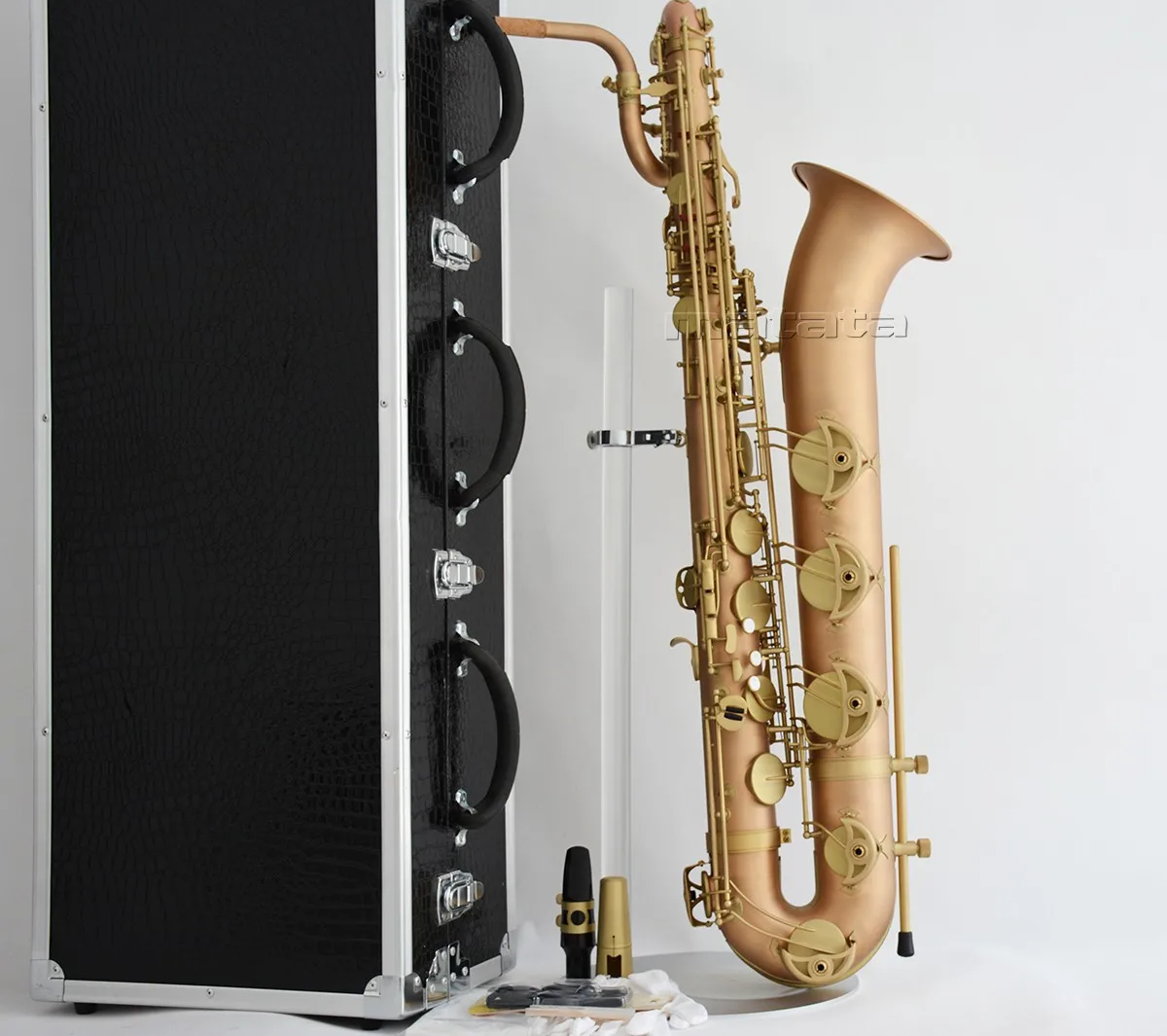 Fast Ship Matte Phosphor copper Custom Baritone Saxophone New Style Eb Low A Key