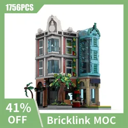 NEW 1756PCS City Hot Selling Street View Moc Modular Downtown Arcade creative ideas Children Toy birthday Gift Blocks MOC-60380