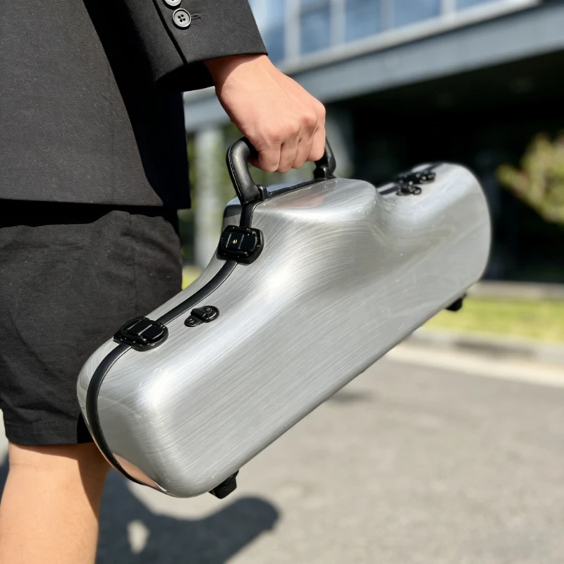 Carbon Fiber Saxophone Case Waterproof Shockproof Hard Shell Box Portable PC Saxophone Boxes Musical Instrument Accessories