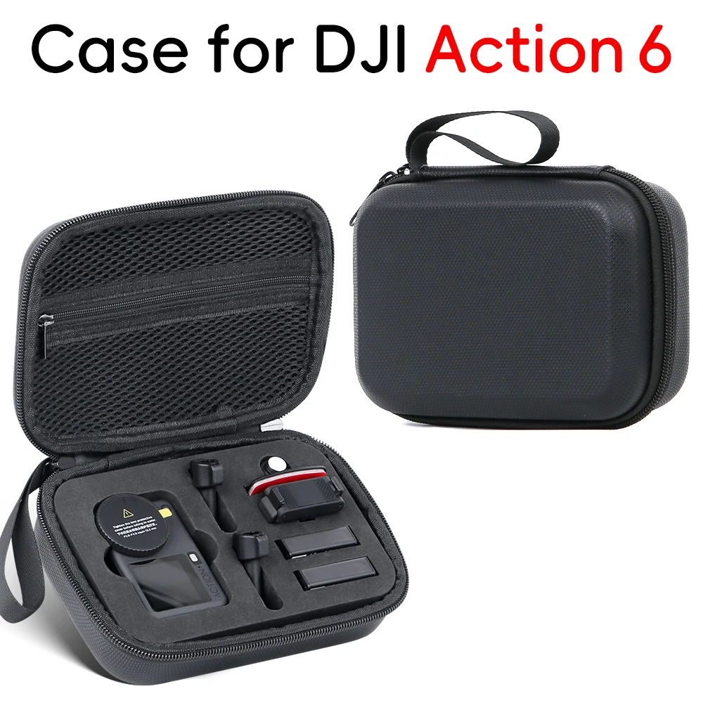 

Mini Handbag for DJI Osmo Action 6 Storage Bag Dustproof and dirt-resistant Camera PU Case