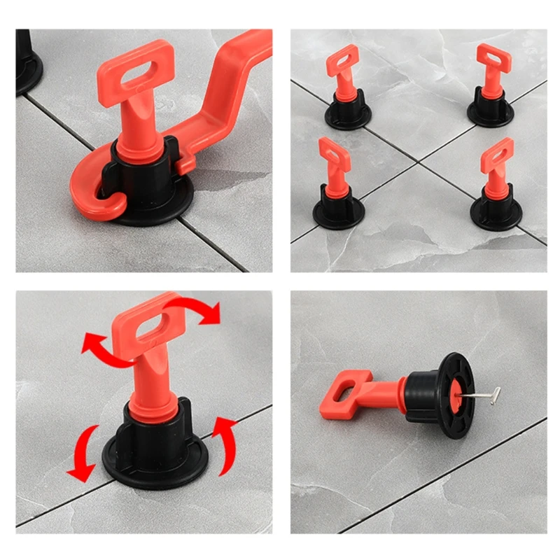 DIY กระเบื้อง Leveler เข็มเหล็ก 50 ชิ้น/เซ็ตกระเบื้อง Leveling เปลี่ยน T-Pins 0.9/1.5 มม.สำหรับผนัง & พื้น Dropship