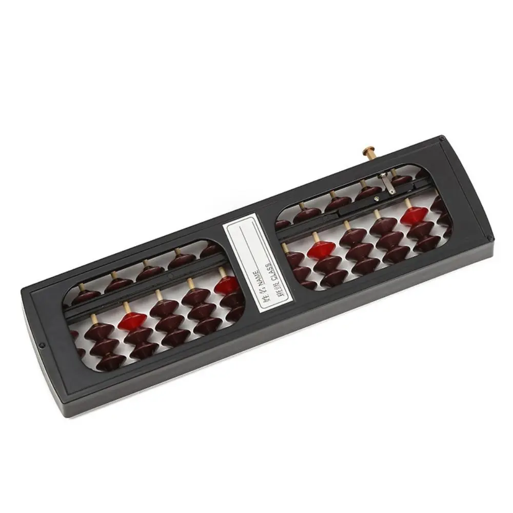 내구성 플라스틱 플라스틱 주판 13 자리 직사각형 계산 구슬 여러 가지 빛깔의 학습 장난감 구슬 지능 개발