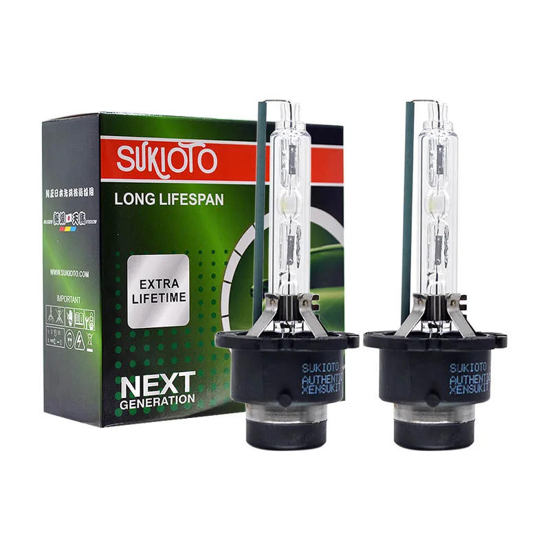 

2PCS SUKIOTO Super Bright 12V 35W D2S HID Bulb DESIGN HID Xenon Headlight D2S D2R D4S D4R Xenon Lamp Light 4300K 6000K 8000K