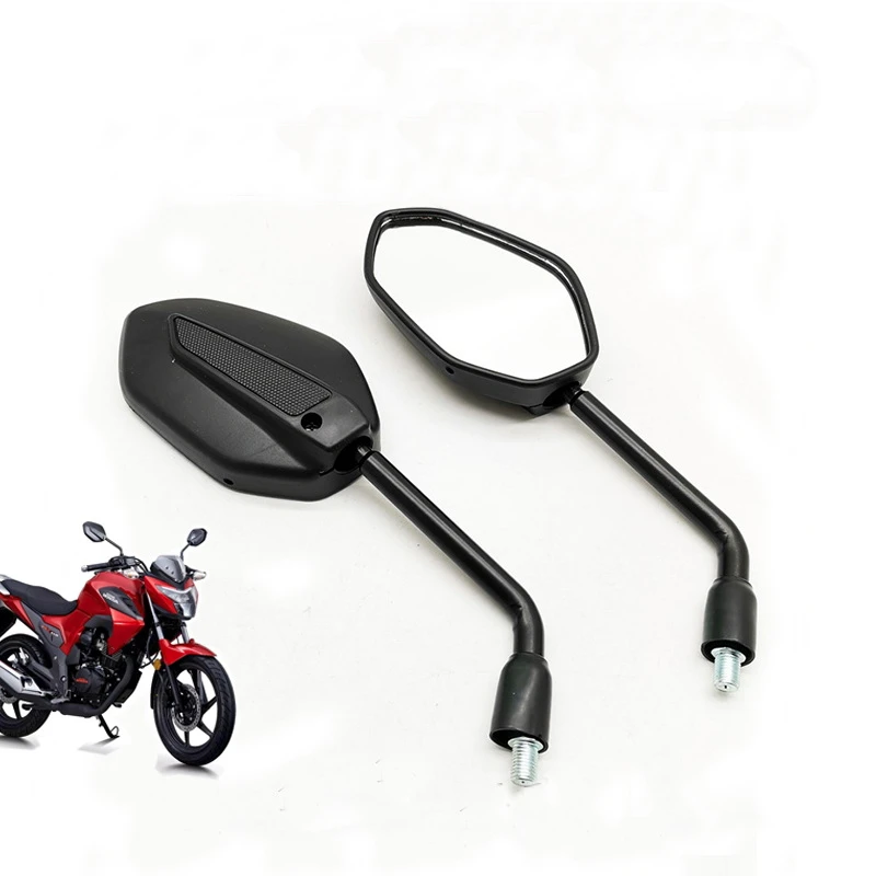 

Decoration Side Mirrors for All Motorcycle/Scooter/E-Bike/Moped HJ/GN/XY/QJ/LF/ZS (125cc-250cc) Modified 10MM Rear View Mirror