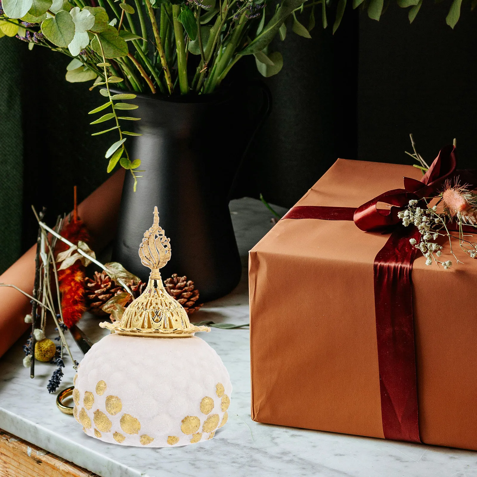 

Burner Censer Insence Stick Holder Diffusers for Home Retro Portable Coil Decorative Ceramics Incense
