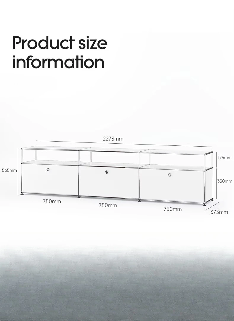 Retro TV cabinet module cabinet, modern simple living room locker, module combination