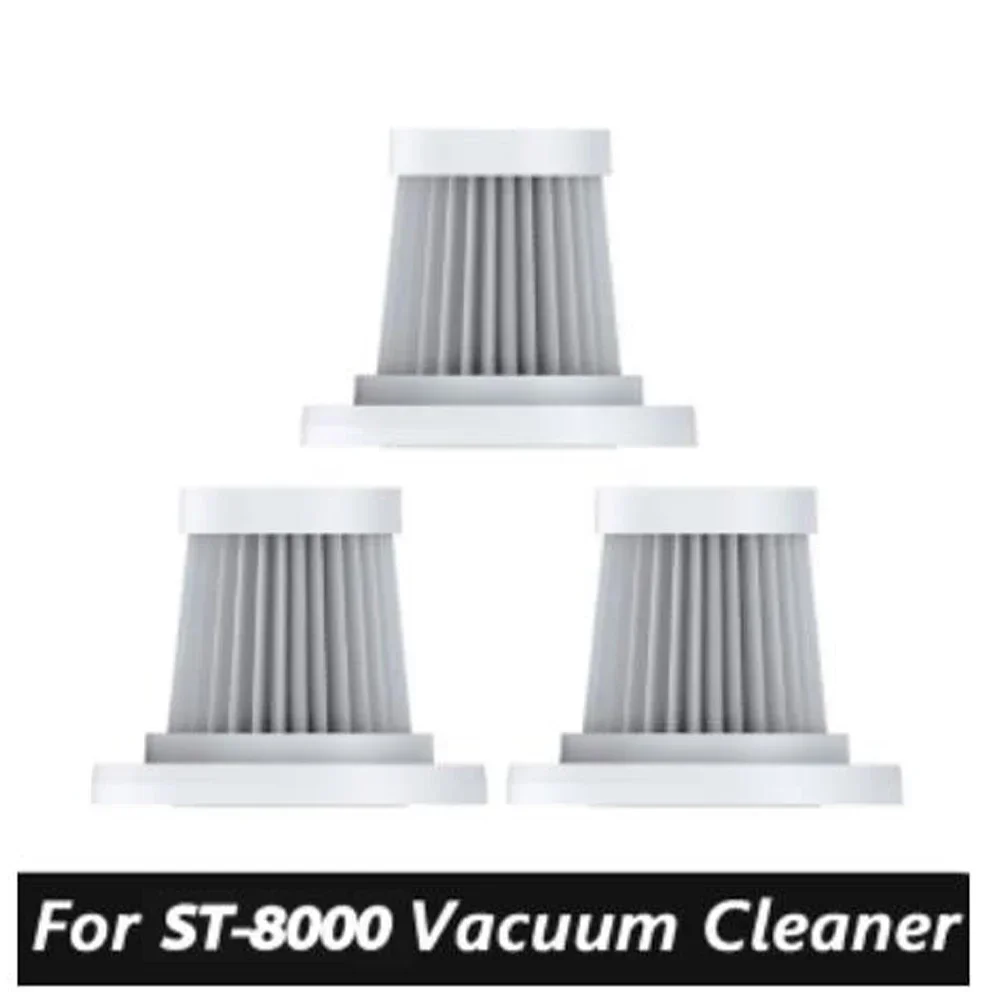 3pcs Filter Replacement For ST-8000 Handheld Car Cordless Vacuum Cleaner Replacement Filter Household Cleaning Tools