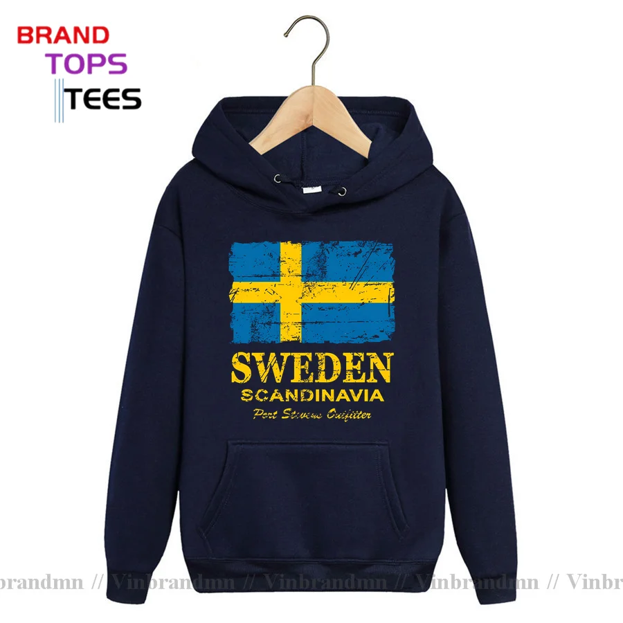 Vintage Look Sverige Flag Of Sweden Sweatshirt Hoodie Swedish Jersey Tre Kronor Gift T-Shirt Sweden Sverige Coat of Arms Hoodies