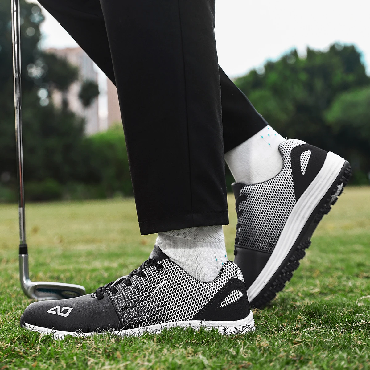 Unisex Spikeless Golf Shoes Waterproof NonSlip Rubber Outsole Breathable Cushioned Sneakers for Golf Course Outdoor Training