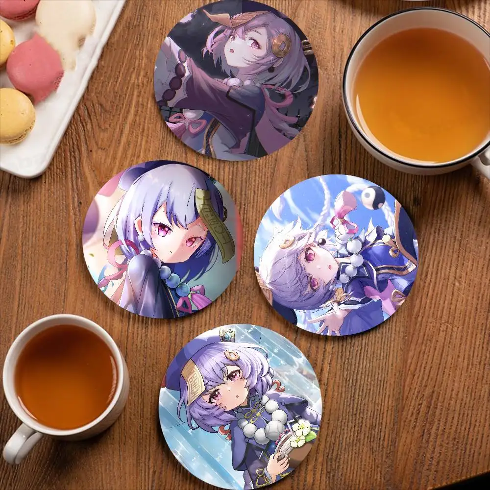 

Деревянная подставка для стаканов Genshin Impact с изображением Цици, нескользящая, термостойкая, для украшения обеденного стола, кафе, ресторана, уникальный подарок