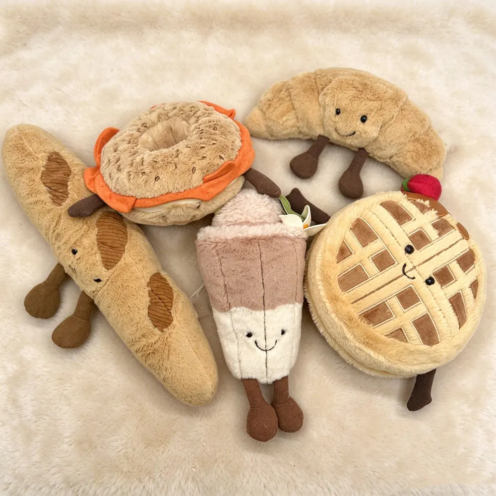Brand-New Realistic Croissant, Baguette, And Pretzel-Style Birthday Cakes, Plus Plush Toy Gifts For Birthdays And Christmas.