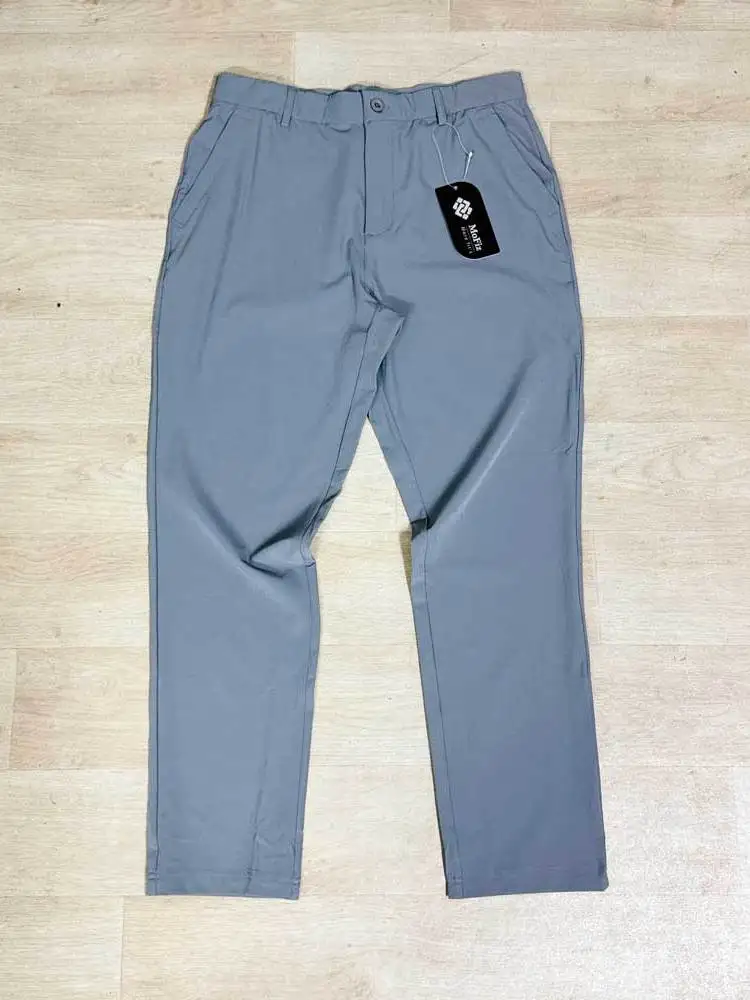 

Tech Fabric Men's Summer Outdoor Thin Cool Sensation Casual Pants Quick Dry Elastic Breathable Straight Leggings Leisure Trou...