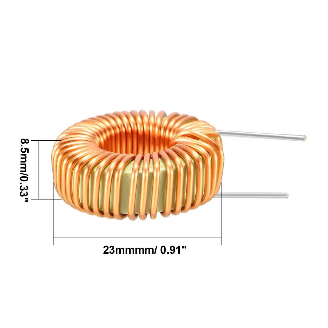 Uxcell-Bobine d\'inductance toroïdale magnétique, fil monocouche, transporteurs inée par le vent, capacité de courant élevé, 10mH, 3A