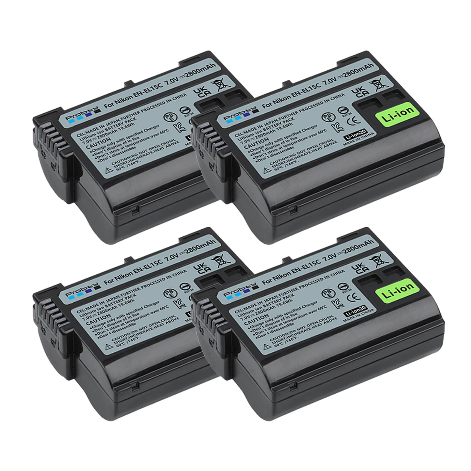 Chargeur Double USB Rapide DSTE EN-EL15 Avec Écran LCD Pour Nikon D600 D750 D800 D810 D7000 Etc.
