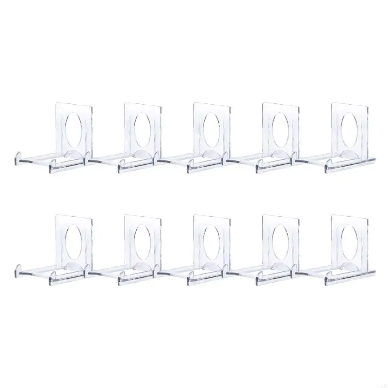 54DF 10Pcs Acrylic Trading Card Holder Display Stand With Adjustable Viewing Angles