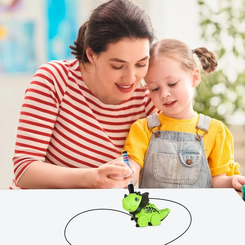 Walking Dinosaur Toys For Kid Handmade Lines-track Dinosaur Toy Educational Walking Animal Figure With Music For Kid Children