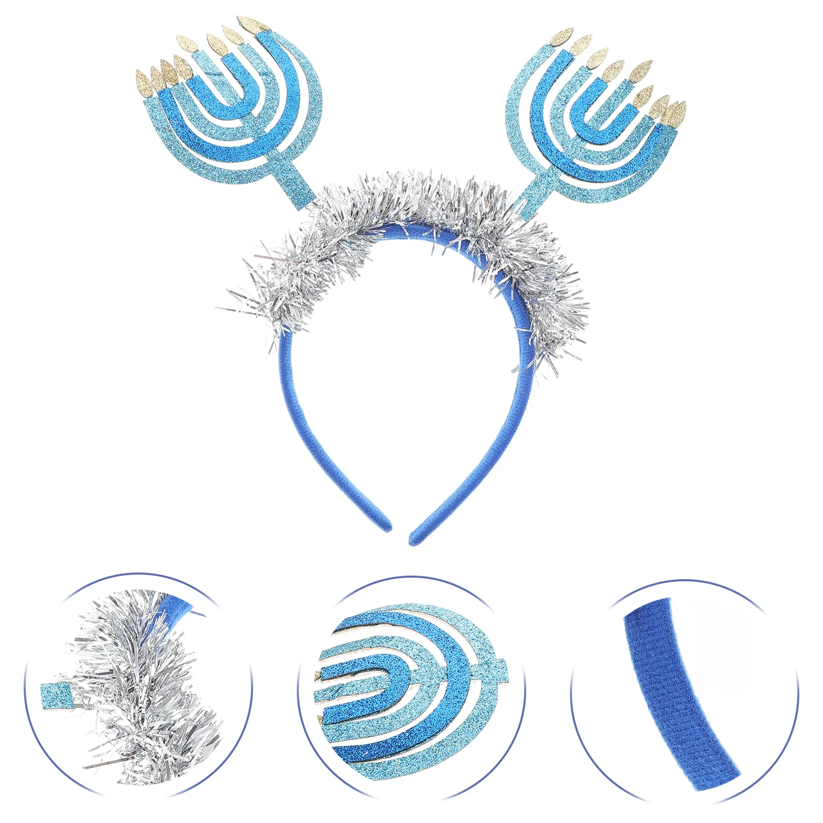 

Hanukkah Themed Headwear Flame Decorative Headband for Holiday Party Festival Celebration Cosplay Accessory Photo Booth