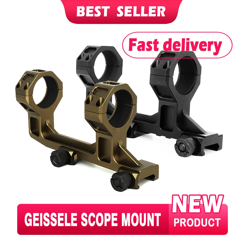 GE Riflescope Mount 30MM Tube 1.54/1.93Inch Height 0MOA AR-15/M4 With Original Marking GE Scope Mount  Fit 20mm Picatinny Rail