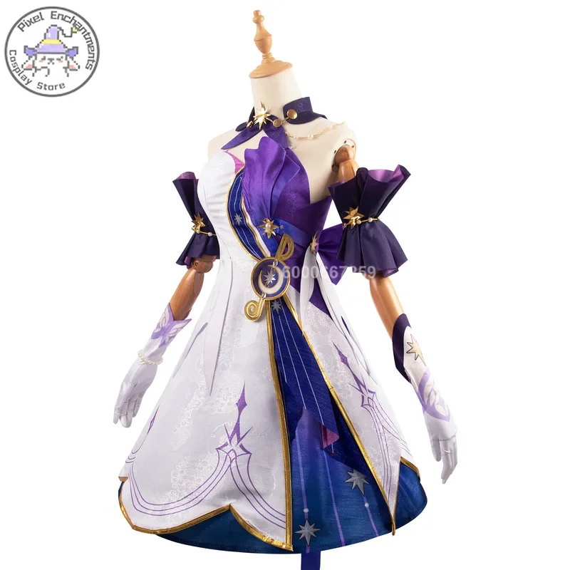 Honkai Star Rail Game Robin Косплей Костюм Женская одежда Униформа Алиса Химора Косплей Penacony Idol Певица Хэллоуин Вечеринка # 1 # В
