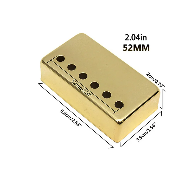 2 قطعة غطاء لاقط الغيتار LP هامبوكر الغيتار لاقط يغطي 52 مللي متر القطب تباعد ل LP الغيتار الكهربائي