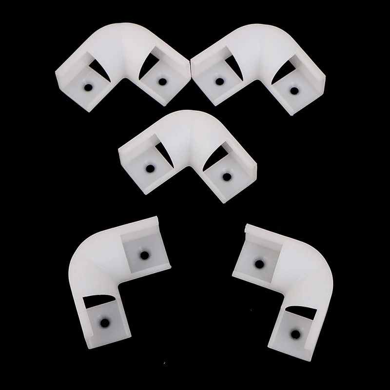 NEW 5PCS Environmentally Plastic 90 Degree Corner Connector Led Corner Profile Link 16*16mm Profile Joint
