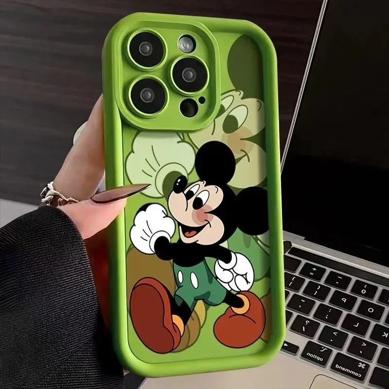 Disney Mickey Mouse Donald Duck Phone Case For iPhone 15 14 13 12 11 Pro Max XR XS X 7 8 15 Plus  Soft Silicone Shockproof Cover