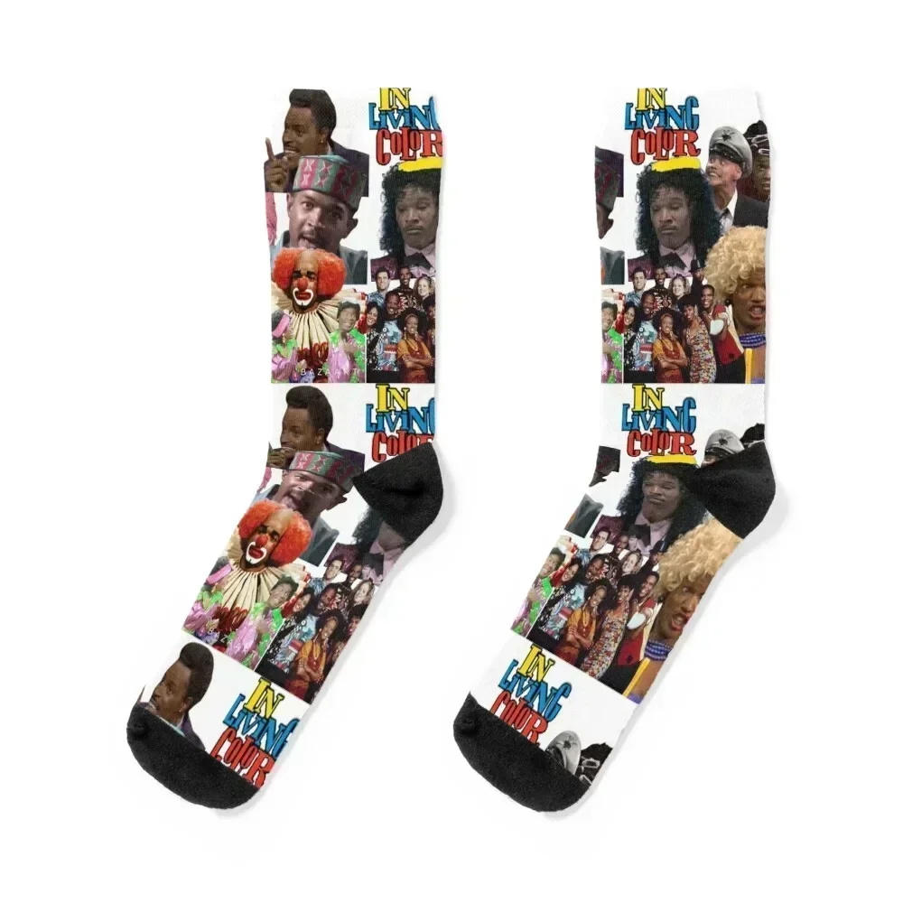 

In Living Color Socks gift with print cute happy Boy Socks Women's