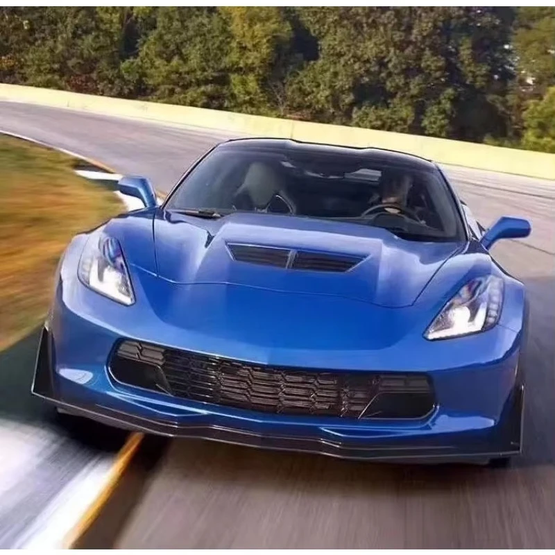 

Car Accessories Carbon Fiber Body Kit Bumper Front Lip Diffuser Skirt Is Suitable For Corvette C7 Supercar