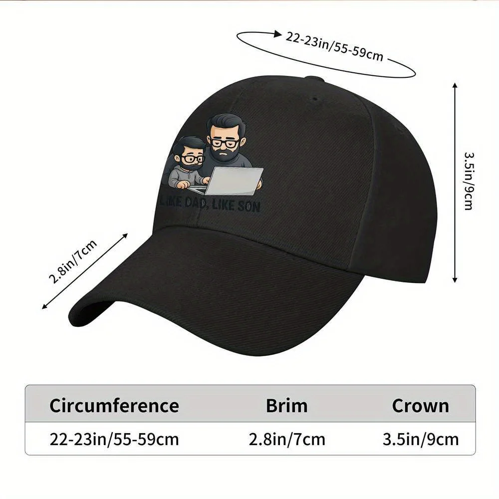 Father Son Look Baseball Cap Funny Dad Family Matching Adjustable Outdoor Travel Cap