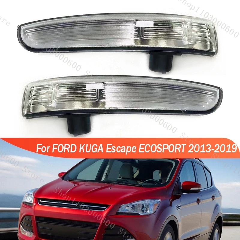 

For Ford Kuga Escape Ecosport 2013 2014 2015 2016 2017-2019 Rearview Side Mirror Turn Signal Light Lamp Repeater CJ5413B383AA