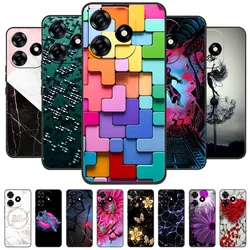 For Tecno Spark 10 Case Spark10 4G Silicone Soft Lions Cat Black Bumper Coque for Tecno Spark 10C 10 C Spark10C Protective Bag