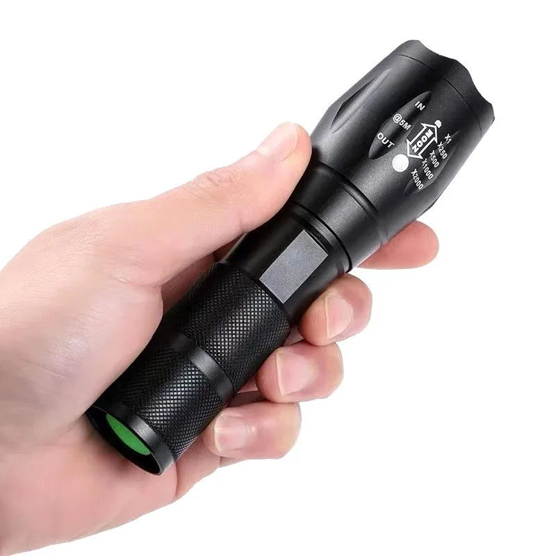 Pop Powerful T6 LED Flashlight Super Bright Aluminum Alloy Portable Torch USB Rechargeable Outdoor Camping Tactical Flash Light