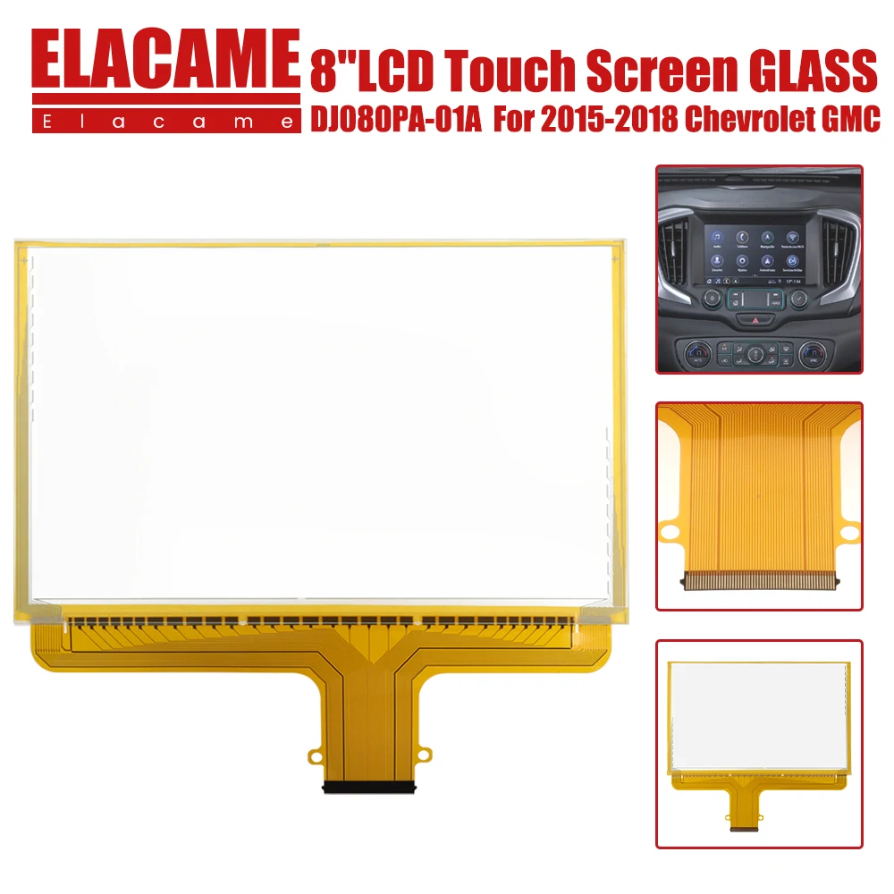 

DJ080PA-01A 8Inch 55 Pins Touch Screen Panel Digitizer Lens For Chevrolet GMC MYLINK Car Audio Multimedia Player Navigation Part
