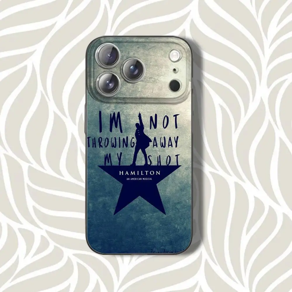 حافظة هاتف H-Hamilton L-Lyrics-E لهاتف iPhone 16,14,11,17,13,15,12,Air,Plus,Pro,Max,E,Mini Frosted for MagSafe Magnetic Gray