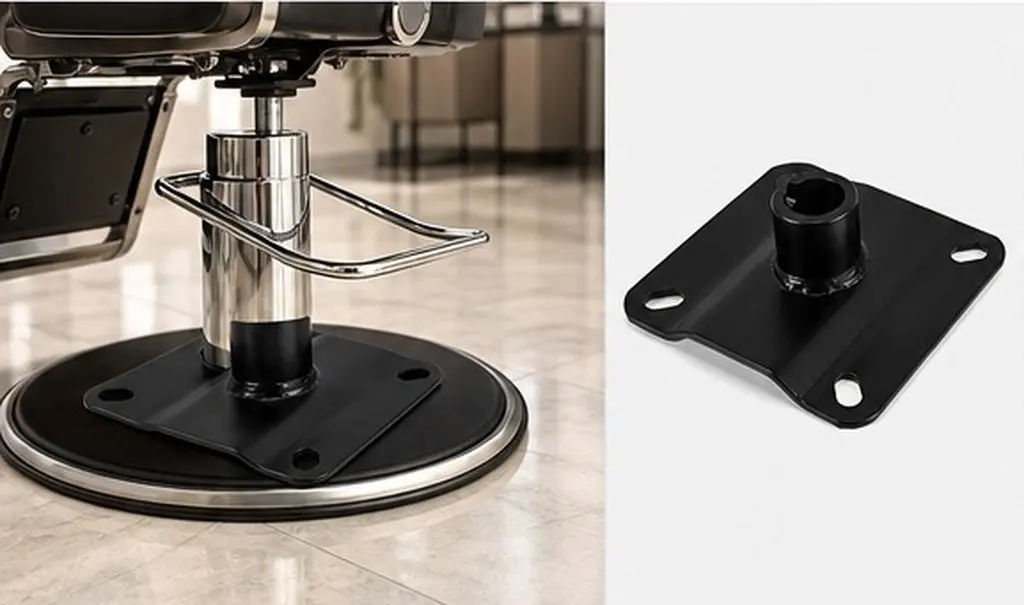 Hydraulic Pump Base Tray for Salon Barber Chair – Universal Metal Chassis Replacement