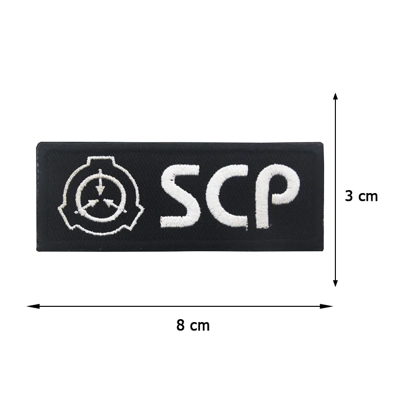 SCP Foundation Logo Embroidery Patch Supernatural Lovers Reflective Armband Badge Applique For Jacket Jeans Hat Backpack Clothes