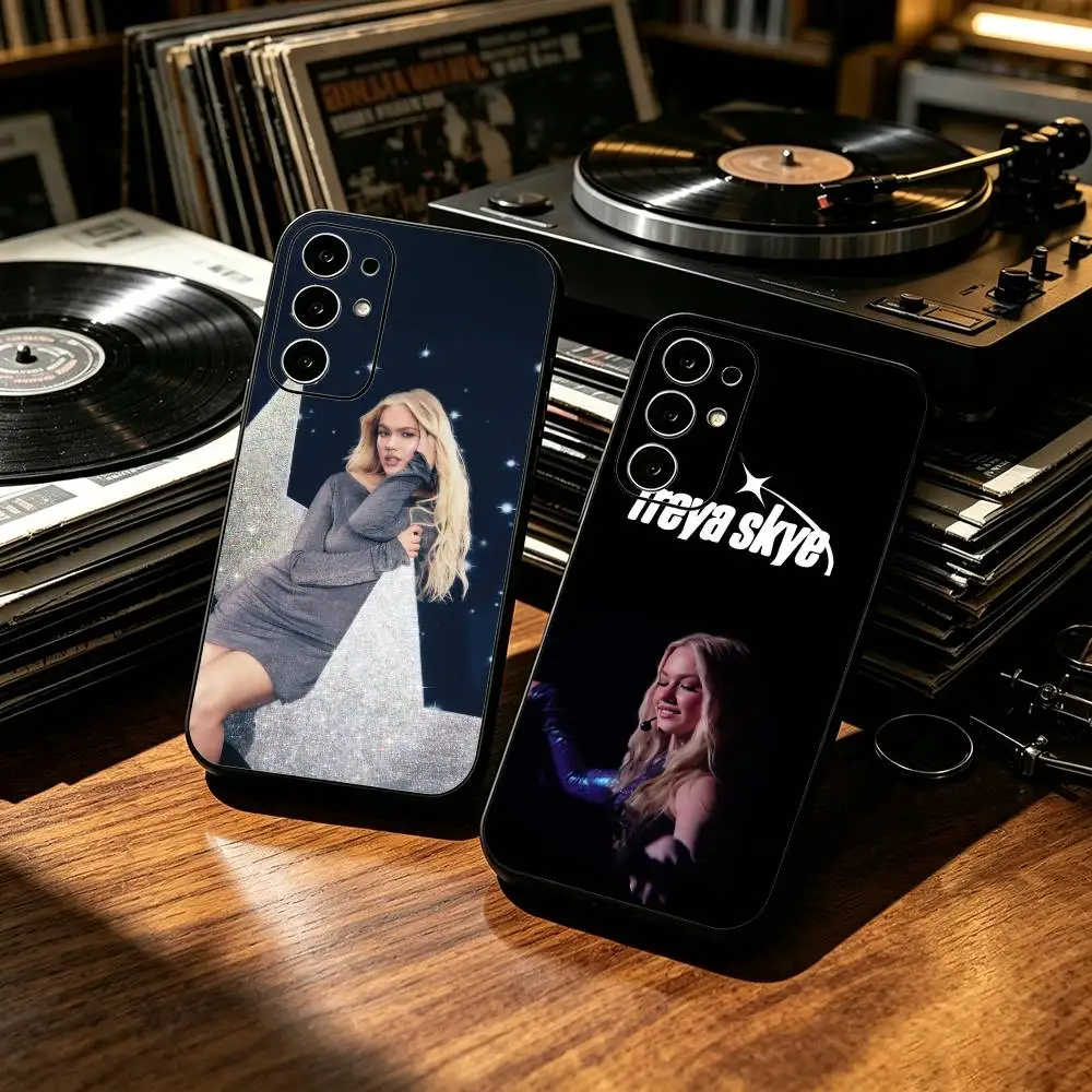 POP Singer Freya Skye  Anti-drop Soft Silicone Case for Samsung S26 S24 S23 S22 S21 Ultra Plus FE Lite Black