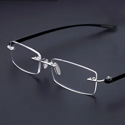 Rolipop-gafas de lectura sin montura para hombre y mujer, lentes graduadas, de Metal, antifatiga, con aumento presbicia