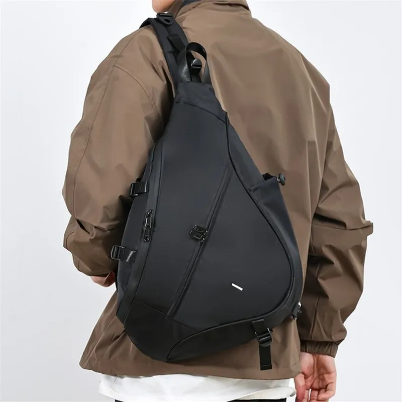 2024 Hip Hop Techwear Style Single Shoulder Crossbody Chest Bag Men Women Outdoor Sport Waterproof Motocycle Backpack