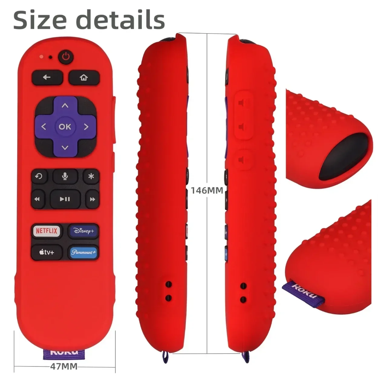 Express 4K+ Silicone Remote Cover For TCL Hisense ForRoku TV Remote Sleeve Skin Smart TV Remote Case Protective Sleeve