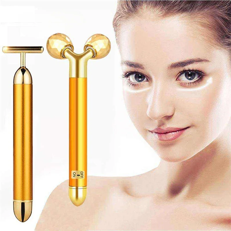 Professionals Manufactures Beauty Care Massagers Face Brushs Electrics Beautys  Bar Golden Pulse Facial Massagers