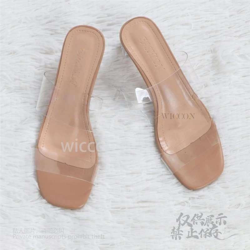 Универсальные прозрачные женские туфли на высоком каблуке в стиле аниме для ролевых игр, высокое качество, подходят для фотосъемки Comic Con OneSize