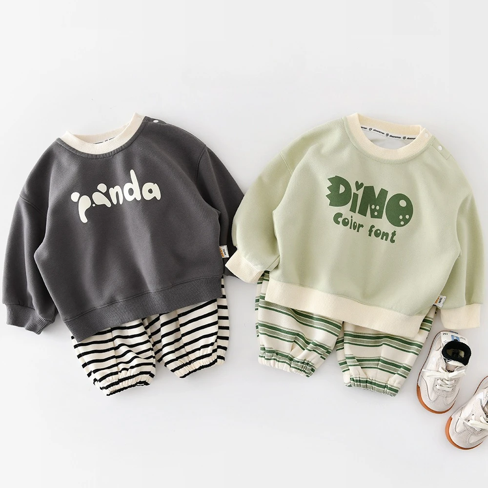 2026 frühling Pullover Kleidung Tops Outfit Neue Jungen Mädchen Herbst Kleidung Kinder Casual Vielseitige Baby Langarm Sweatshirt