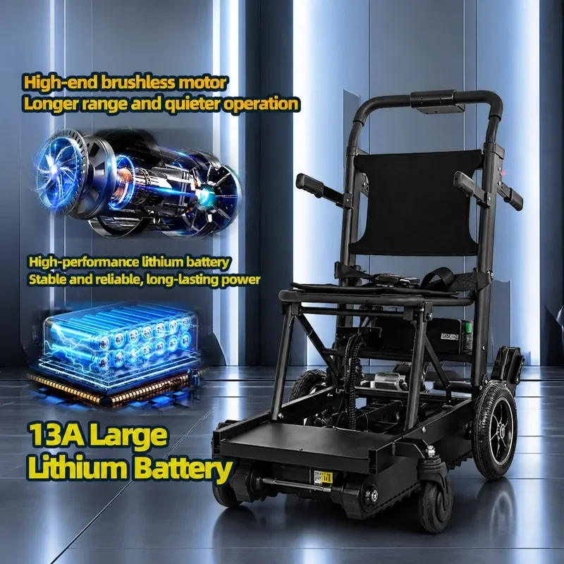 Electric Wheelchair Stair Climber Fully Automatic Crawler Type Mobility Aid for Elderly Home Use Up and Down Stairs Device