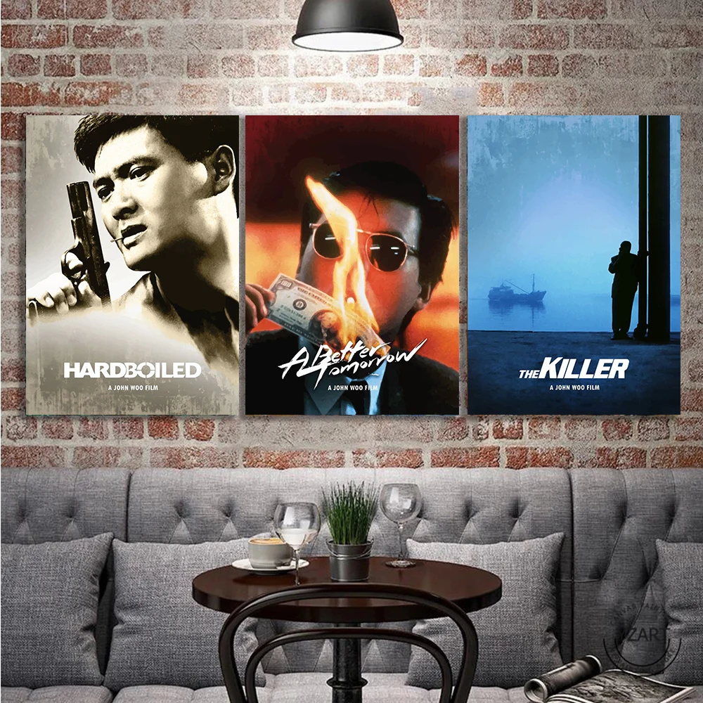 God Of Gamblers Movie Chow Yun-Fat Prints Poster Canvas Painting Modern Wall Art Picture For Living Room Bedroom Home Decoration