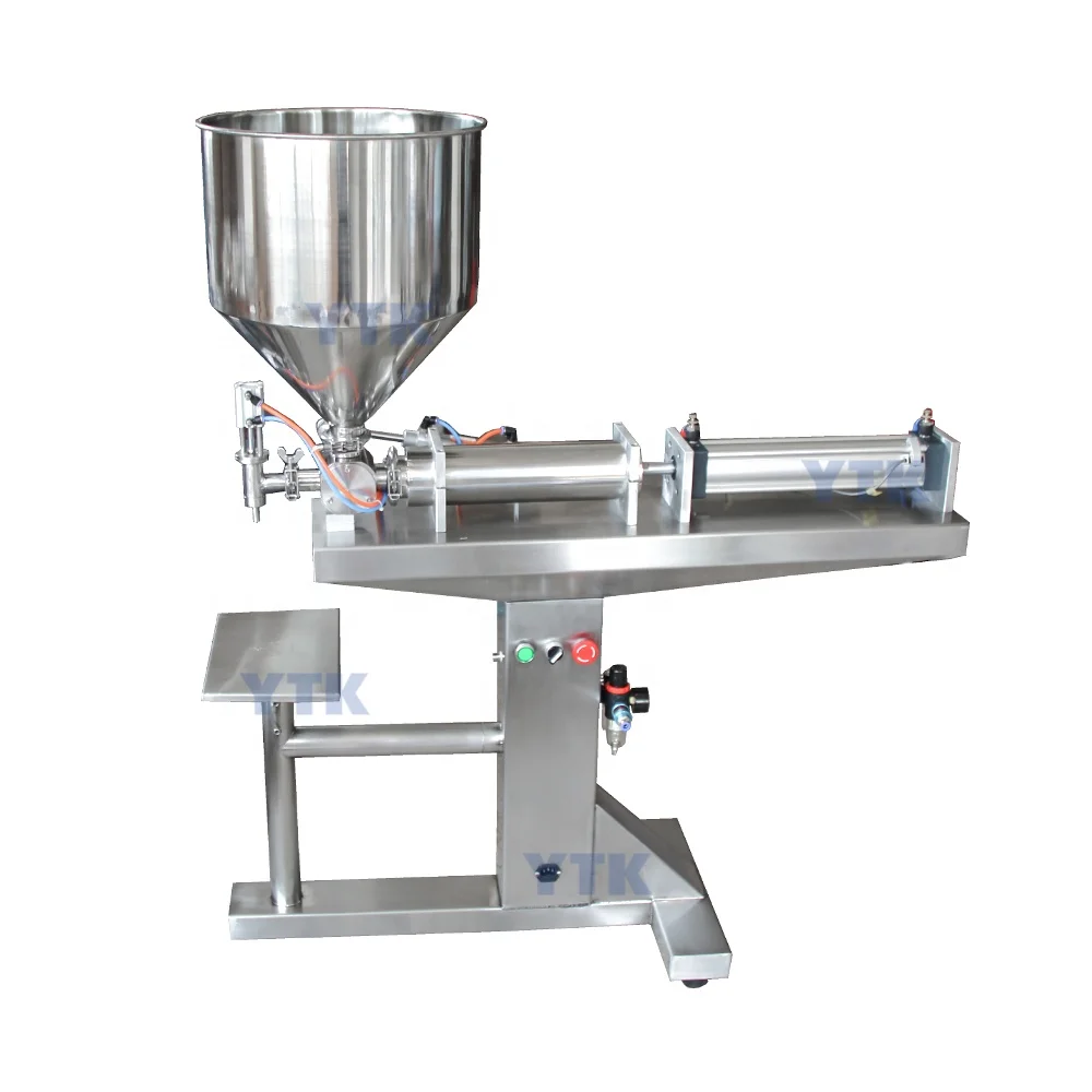 Semi Automatic Single Nozzle Cream Honey Chocolate Sauce Water Bottle Filling Packaging Machine with Heater Filler