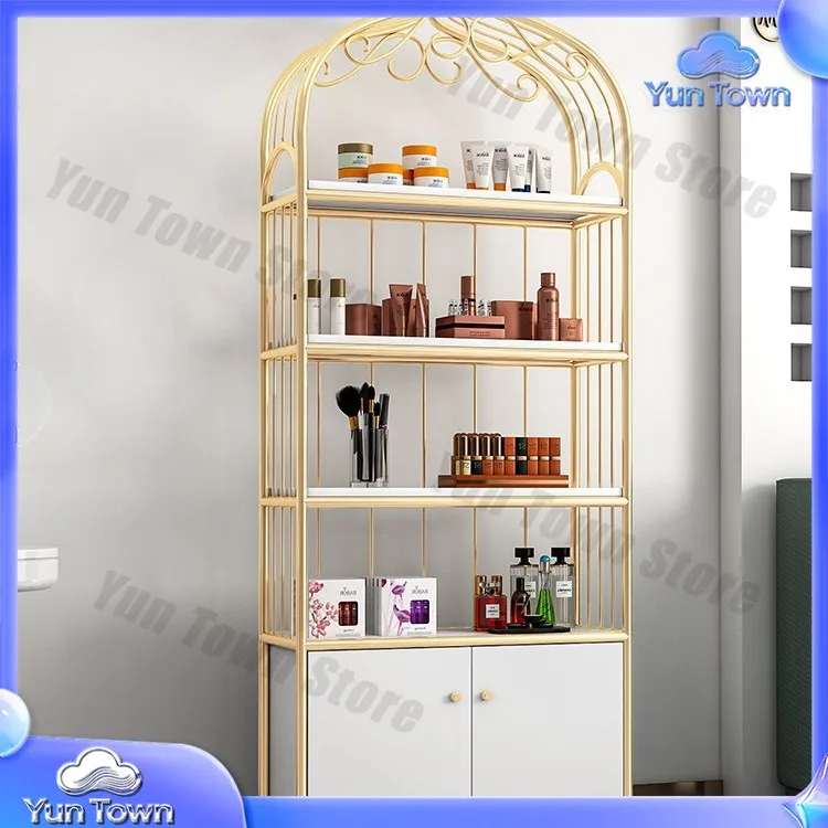 Nordic Nail Salon Nail Polish Shelf Display Rack Cosmetics Shelf Display Rack Beauty Salon Product Display Cabinet